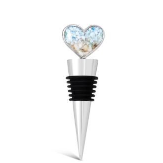 Dune x 4ocean Heart Wine Stopper - Hawaii Blue