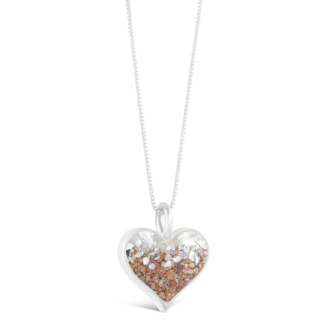Heart of Sand Necklace - Mother of Pearl Gradient