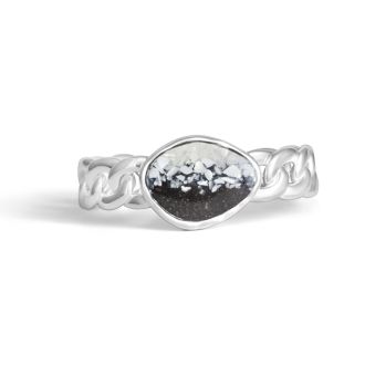 Lagoon Cuff Bracelet - Dune Silver - Mother of Pearl Gradient