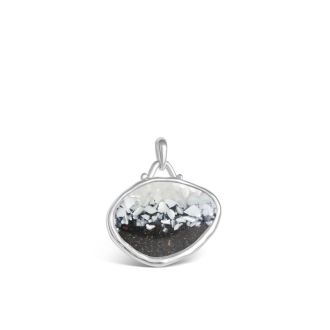 Lagoon Pendant - Dune Silver - Mother of Pearl Gradient