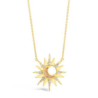 Luna Beam Necklace by Camille Kostek - 14k Gold Vermeil