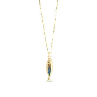 Minnow Necklace - Dune Gold - Alaska Gold Rush Gradient