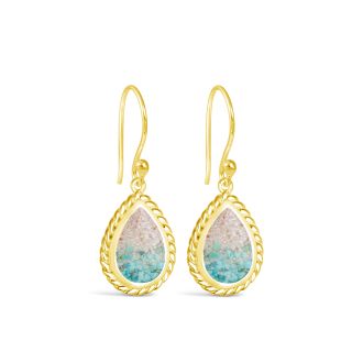 Modern Mermaid Earrings by Captain Kate - 14k Gold Vermeil - Turquoise Gradient