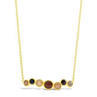 &earth - Our Planet Stationary Necklace - Gold
