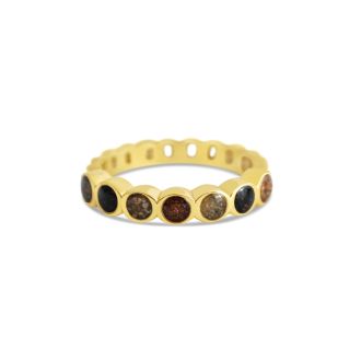 &earth - Our Planet Stacker Ring - Gold