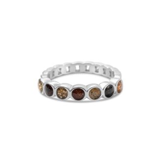 &earth - Our Planet Stacker Ring - Silver