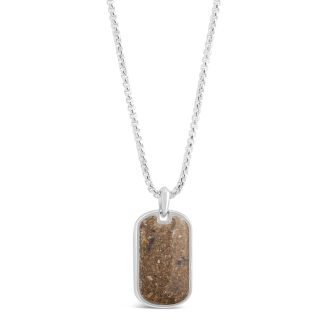 Christine Kesteloo's Historical Sterling Travel Tag Necklace