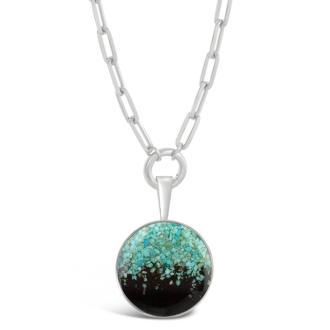 Marina Charm Necklace by Sheena Melwani - Turquoise Gradient