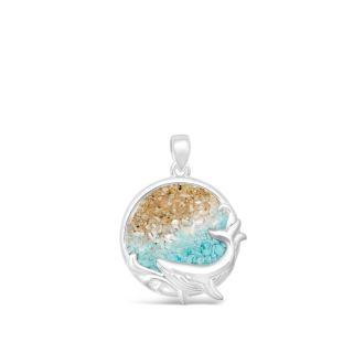 BC - Whale Pendant - Ocean Gradient
