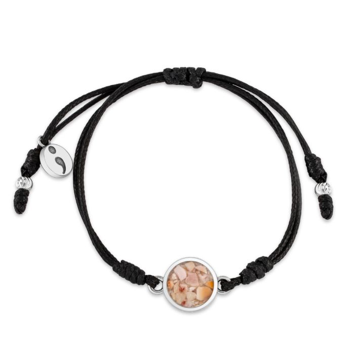 Black Semi Colon Bracelet | Mental Health Awareness | Charity Jewelry