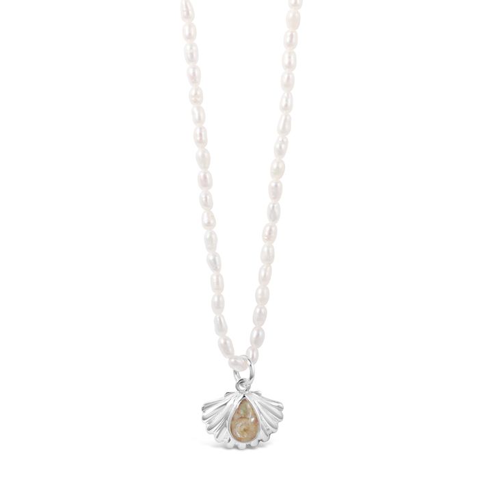 Rachel Jackson 22ct Gold-Plated Treasured Shell Pendant Necklace | Liberty