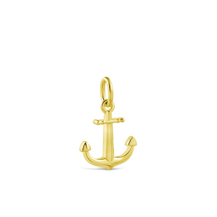 14k Gold Anchor Chain Set — AB and J