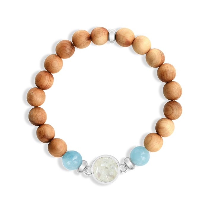 Aquamarine Bracelet [Calming, Cooling, Cleansing] – Moonlight + Sage