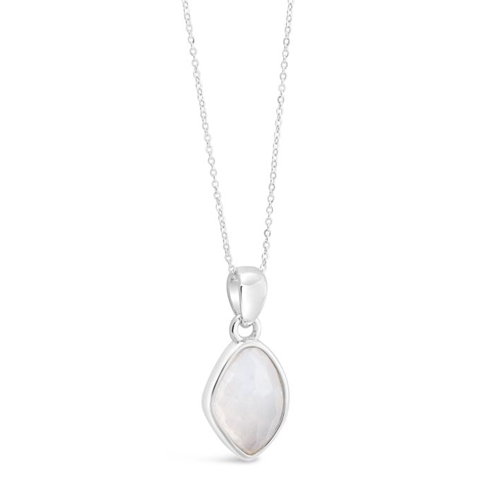 RAINBOW MOONSTONE CURB NECKLACE – CROWN