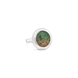Neptune Cocktail Ring - Emerald Gradient
