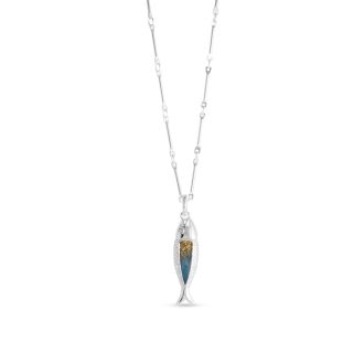 Minnow Necklace - Dune Silver - Alaska Gold Rush Gradient