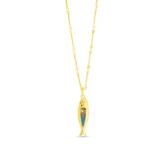 Minnow Necklace - Dune Gold - Alaska Gold Rush Gradient