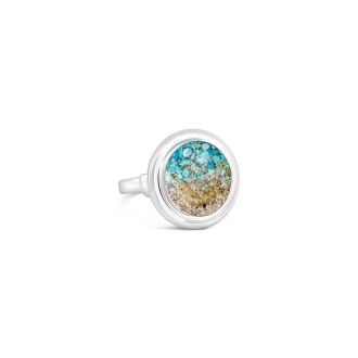 Neptune Cocktail Ring - Turquoise Gradient