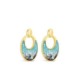 &earth - Deep Ocean Earrings - Gold