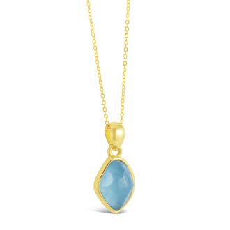 Paradise Aquamarine Necklace - 14k Vermeil 
