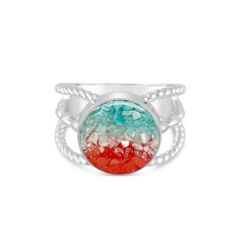 Boho Ring - Round - Ocean Gradient