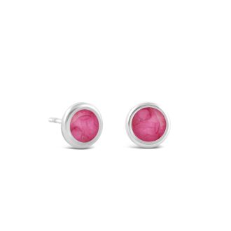 Birth Month Flower Dune Drop Studs - April - Daisy