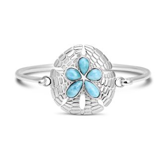 Sand Dollar Bracelet Larimar | Dune Jewelry