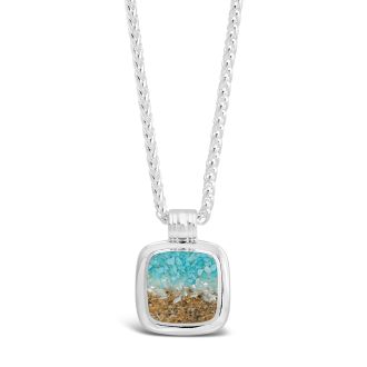 Cushion Cut Nautical Necklace - Ocean Gradient