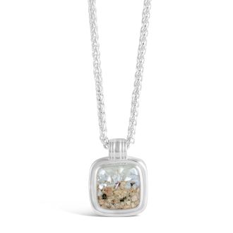 Cushion Cut Nautical Necklace - Mother of Pearl Gradient