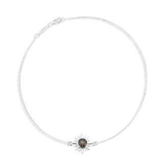 Delicate Dune Sunburst Anklet | Sterling Silver | Dune Jewelry