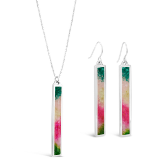 Limited Edition - For Good Luxe Dune Bar Necklace & Earring Set