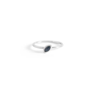 Geometric Stacker Ring - Marquise
