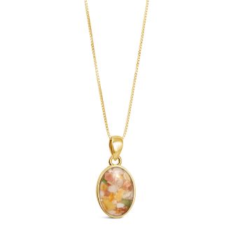 Coastal gold necklace custom crafted with beach sand and elements. Luxury personalized housewarming gifts. What is the best jewelry for a beach wedding? This is.