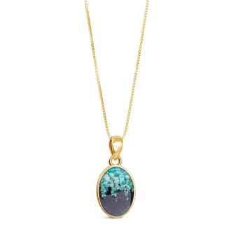 Sandrop Necklace - Gold - Turquoise Gradient