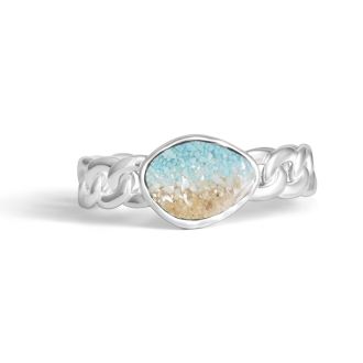 Lagoon Cuff Bracelet - Dune Silver - Ocean Gradient