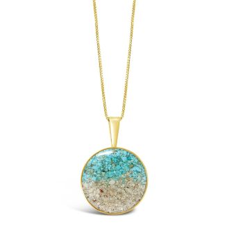 Marina Necklace - 14k Gold Vermeil - Turquoise Gradient