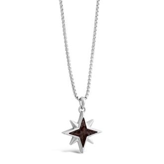 Compass necklace, men's jewelry north star necklace