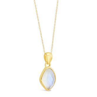 Paradise Necklace with Moonstone by Camille Kostek - 14k Gold Vermeil