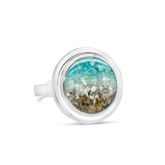 Neptune Cocktail Ring - Ocean Gradient