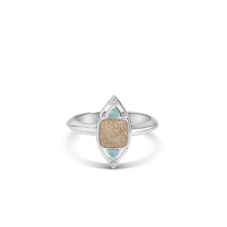 Odyssey Ring - Larimar & Sand