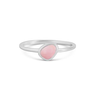 Organic Stacker Ring - Pink Conch Shell