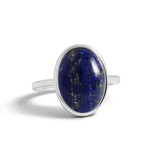 Oval Ring - Lapis