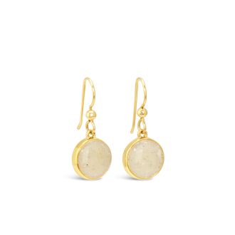 Coastal gold earrings custom crafted with beach sand and elements. Luxury personalized housewarming gifts. What is the best jewelry for a beach wedding? This is.