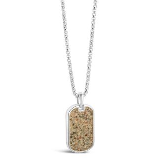 Sterling Travel Tag Necklace