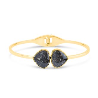 Teardrop Bangle - Gold made with Santorini, Greece