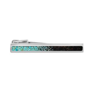 Men's Tie Bar - Full - Turquoise Gradient