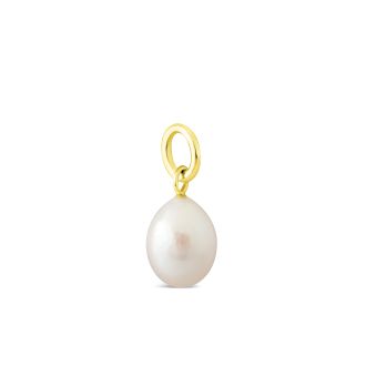 Collectible Travel Treasures Baroque Pearl Charm - 14k Gold Vermeil