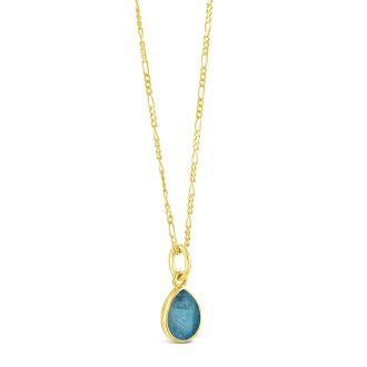 Collectible Travel Treasures™ Teardrop Necklace - 14k Gold Vermeil