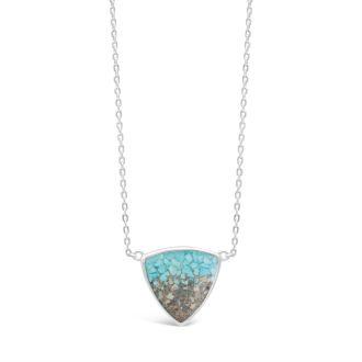 Trillion Necklace - Turquoise Gradient by Christine Kesteloo