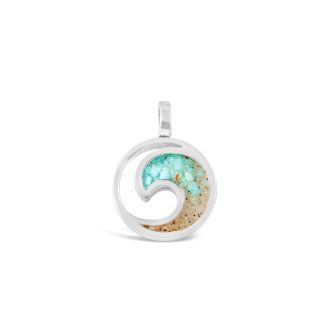 Wave Charm - Turquoise Gradient 